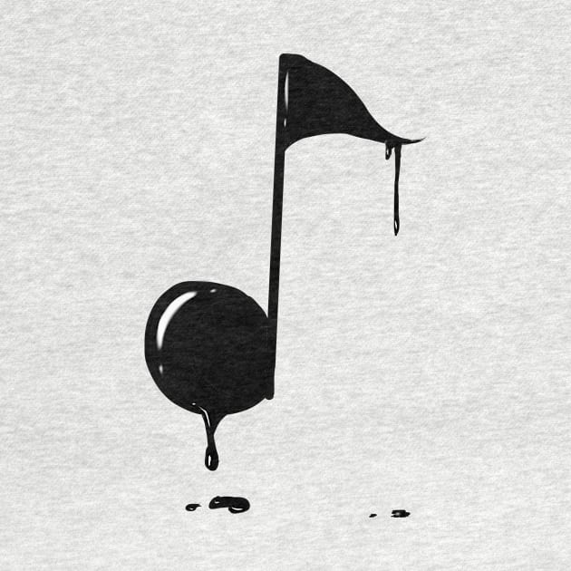 Leaking musical Note design by Immarts